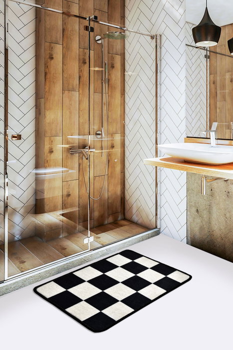 Mijölnir Alfombrilla de Baño 100% Poliéster Antideslizante Antialérgica y Fácil de Limpiar 40 x 60 cm